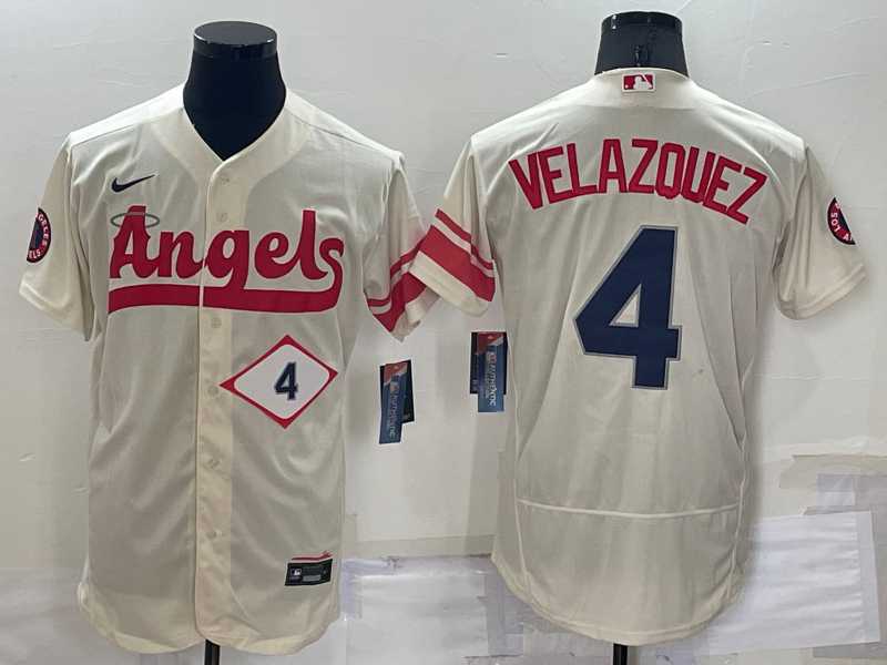 Angels 4 Andrew Velazquez Cream Nike 2022 City Connect Flexbase Jerseys,We sell and wholesale Angels 4 Andrew Velazquez Cream Nike 2022 City Connect Flexbase Jerseys on line form chian!